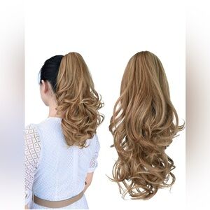 Blonde Ponytail Extension,14" Ponytail Claw Hair Extensions NWOT